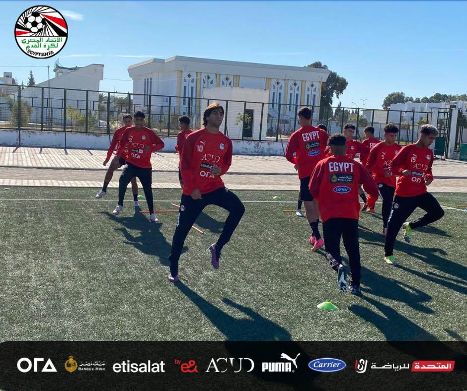 منتخب الشباب يختتم تدريباته لمواجهة ليبيا