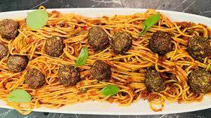 مكرونة سباجيتي بكفتة داوود باشا