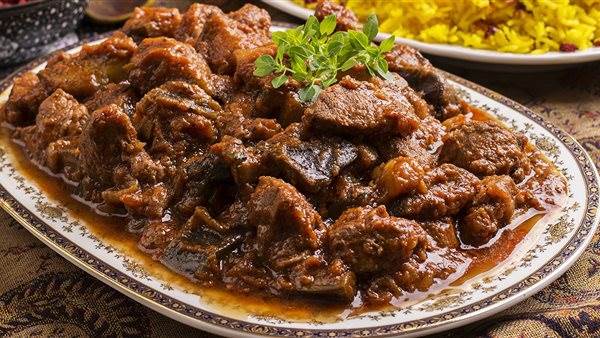  طاجن اللحم بالبصل 