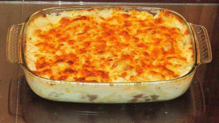 قرنبيط بالبشاميل بدون لحم