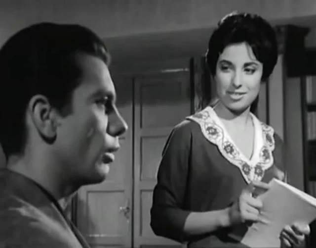 صالح سليم مع جناة الصغيرة في الشموع السوداء